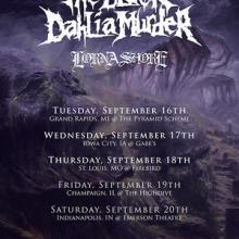 he Black Dahlia Murder live shows 2014 poster