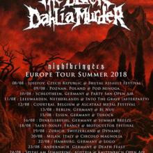The Black Dahlia Murder European Tour 2018 poster
