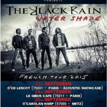 The Black Rain French Tour 2015 poster