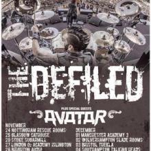 The Defiled UK tour dates 2014 poster