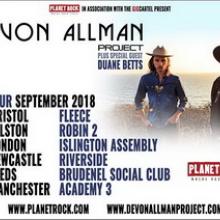The Devon Allman Project UK Tour 2018 poster