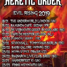 The Heretic Order Euro TOur 2019 poster