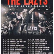 The Lazys Euro Tour 2019 poster
