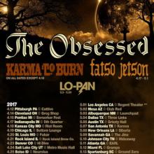 The Obsessed US Tour 2017 poster