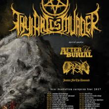 Thy Art Is Murder Euro Tour 2017 poster