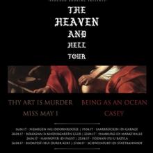 Thy Art Is Murder Euro Tour 2017 poster