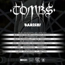 Tombs North American Tour 2018 poster