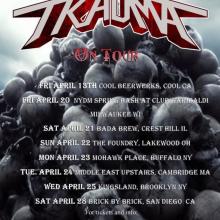 Trauma US Tour 2018 poster