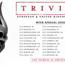 Trivium UK & European Tour 2017 poster