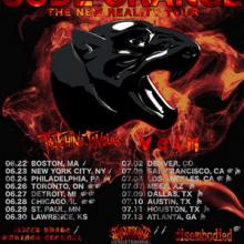 Twitching Tongues North American Tour 2018 poster