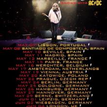Tyler Bryant & The Shakedown Euro Tour 2016 poster