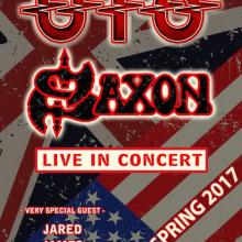 UFO Saxon US Tour 2017 poster