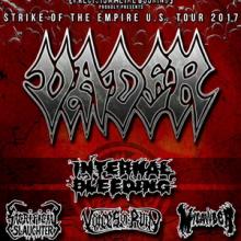 Vader US Tour 2017 poster