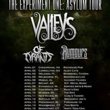 Valleys US Tour 2016 poster