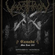 Varathron Canadian Tour 2017 poster