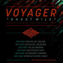Voyager Australian Tour 2017 poster