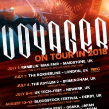 Voyager Tour Dates 2018 poster