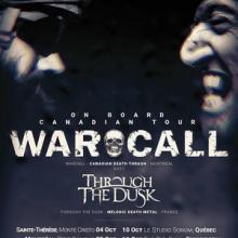 WarCall Canadian Tour 2018 poster