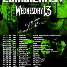 Wednesday 13 & Combichrist Euro Tour 2018