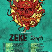 Weedeater & Zeke North American Tour 2018 poster