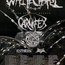 Whitechapel North American Tour 2017 poster