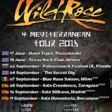 Wild Rose Mediterranean Tour 2016 poster