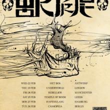 Wormrot EU & UK Tour 2017 poster