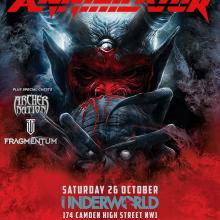 Annihilator London Shows 2019 poster