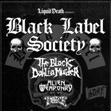 Black Label Society US Tour 2019 poster