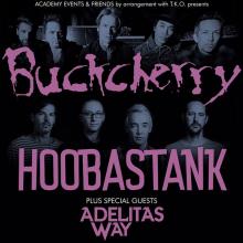 Buckcherry and Hoobastank London show 2019 poster