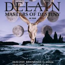 Delain UK Tour 2020 poster