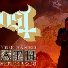 Ghost North American Tour 2018 poster