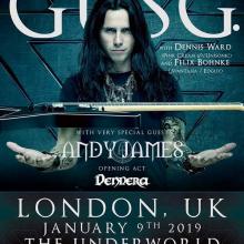Gus G. London show 2019 poster