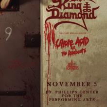 King Diamond Orlando, FL, 2019 show poster