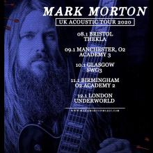 Mark Morton UK Tour 2020 poster
