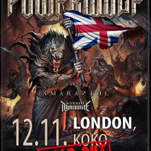 Powerwolf London Show 2018 poster