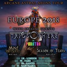 Sirenia Euro Tour 2018 poster