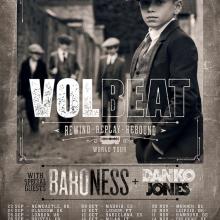 Volbeat EU/UK Tour 2019 poster