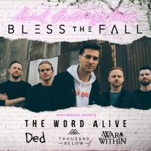 Blessthefall US Tour 218 poster
