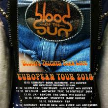 Blood Of The Sun EU Tour 2018 poster