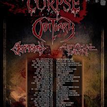 Cannibal Corpse North American Tour 2016 poster