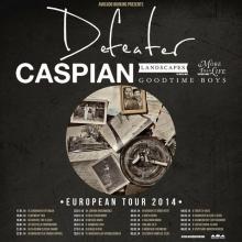 Defeater & Caspian live in Manchester, UK poster 2014