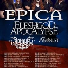Epica The North American Principle Tour 2016 poster