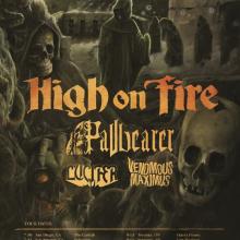 High On Fire US 2015 Tour poster