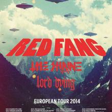 Red Fang, The Shrine & Lord Dying live in Manchester, UK 2014 poster