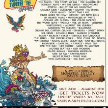 Vans Warped Tour 2016 poster